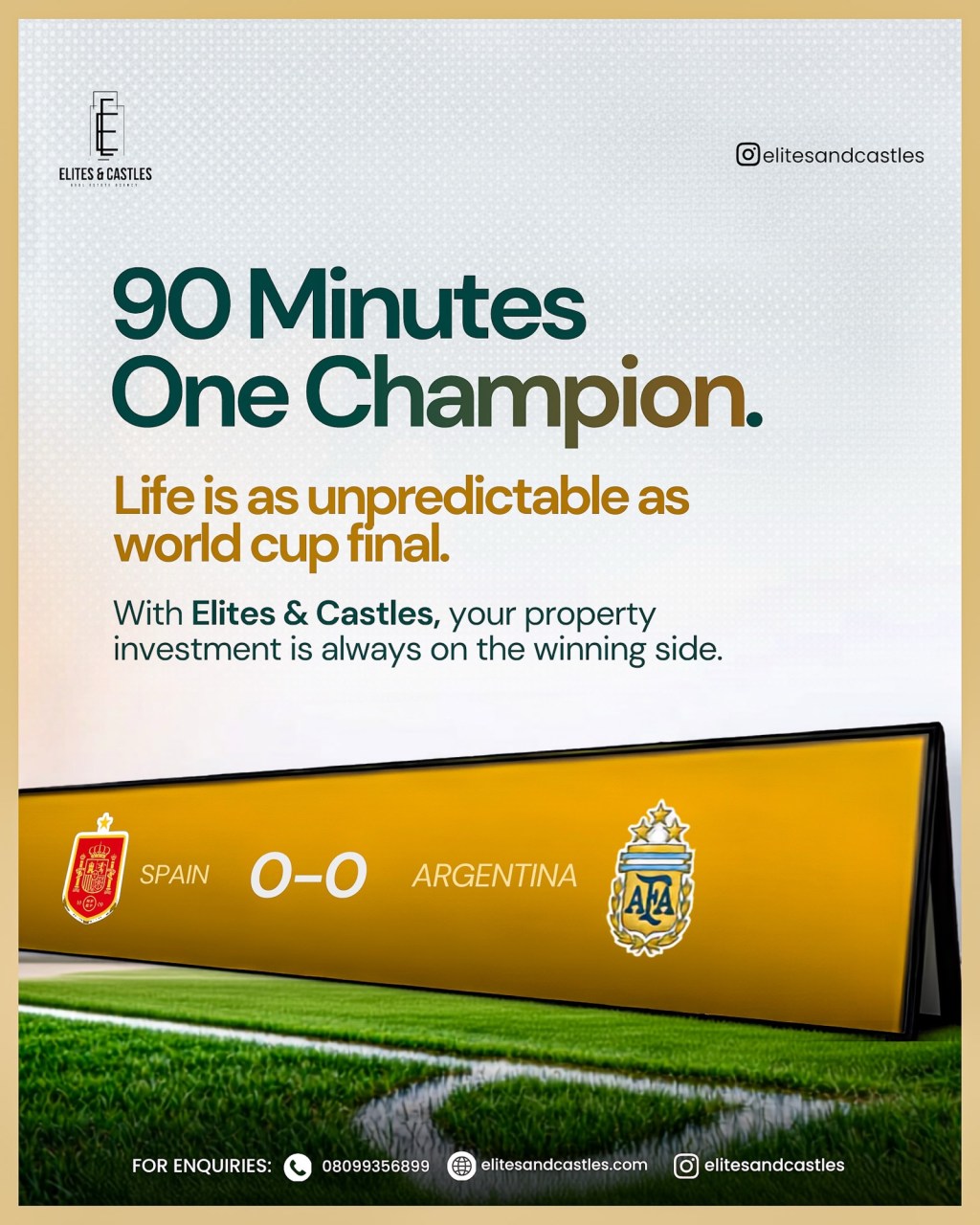 90 Minutes. One&nbsp;Champion.