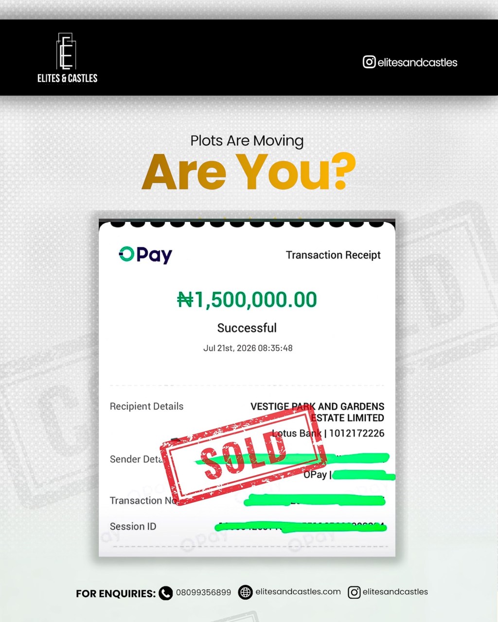 SOLD! ✅